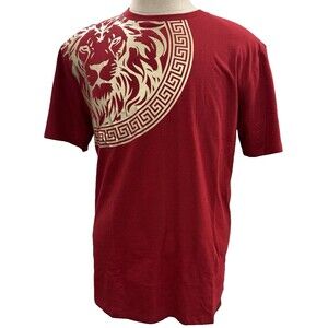 CASA Moda Couture Large Men's Red Knit Red Tee